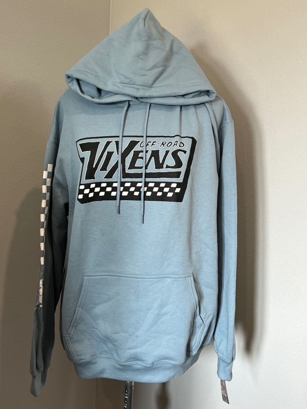 NEW! Off Road Vixens OFF THE WALL Blue Sweatshirt Unisex Pullover Hoodie LARGE